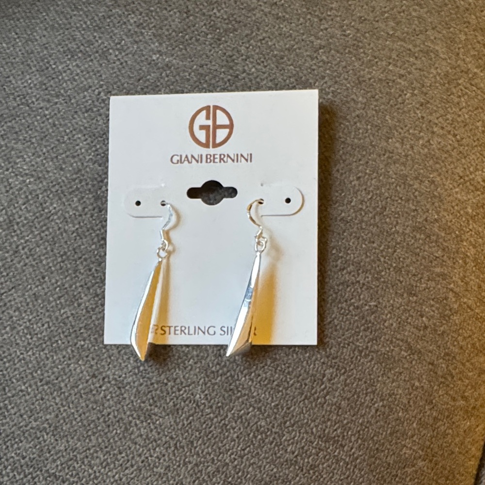 Giani Bernini Silver Teardrop and Dangle Earrings - Picture 4 of 4